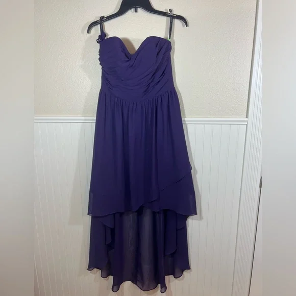 Alfred Angelo | Dresses | Alfred Angelo Purple Asymmetrical Fairy Bridesmaid  Dress | Poshmark